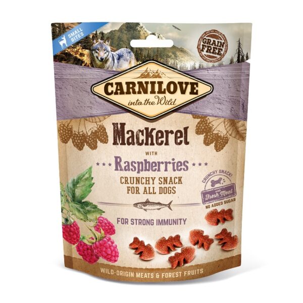 CARNILOVE CRUNCHY MACKEREL RASPBERRIES