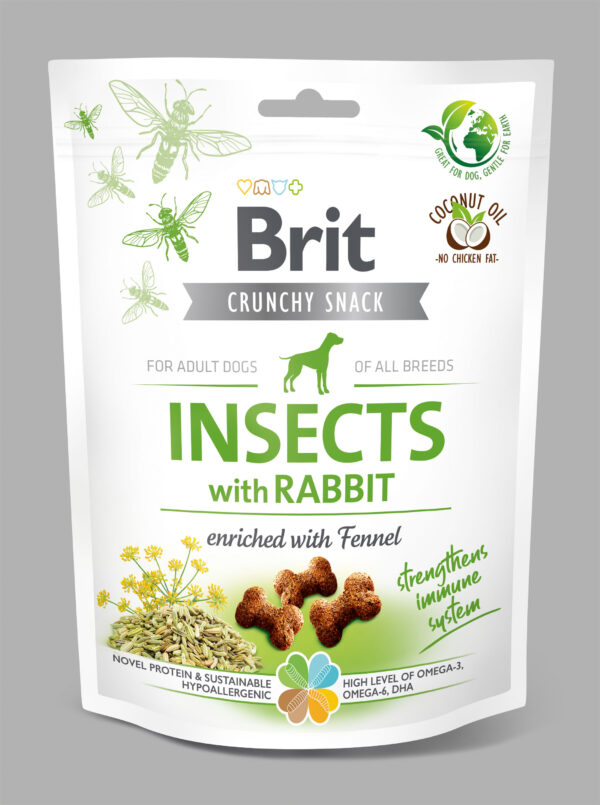 BRIT CARE SNACK INSECT LAPIN