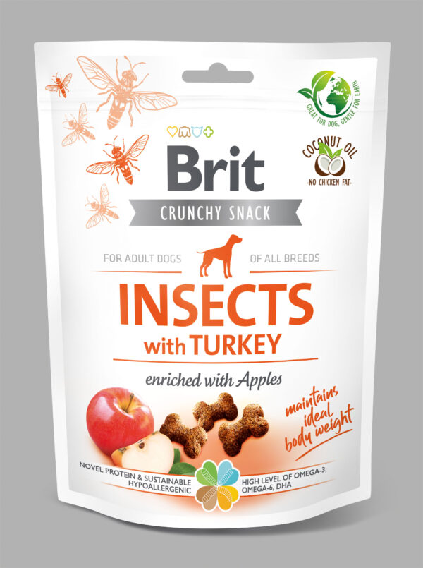 BRIT CARE SNACK INSECT DINDE