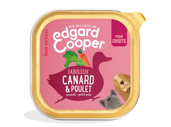 Edgard Cooper chiot Viande Canard & poulet 150gr