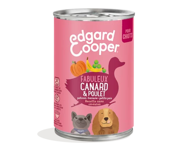 Edgard Cooper chiot Viandes Canard & poulet 400gr