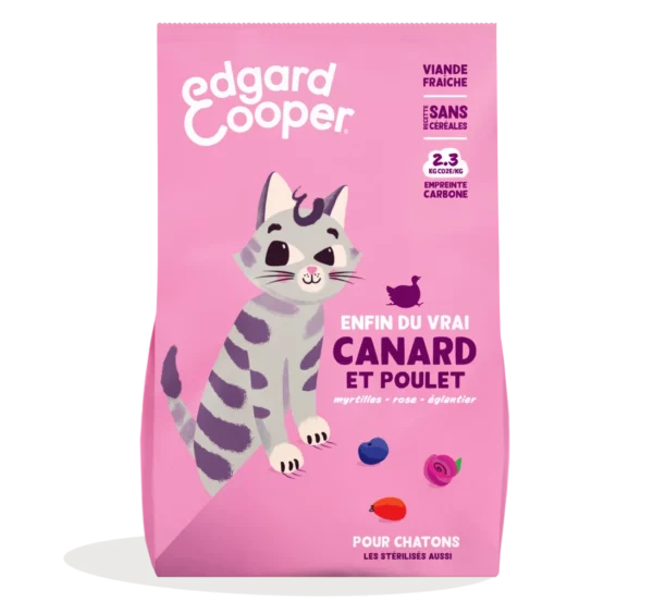 Edgard Cooper Chaton Canard&Poulet 2kg