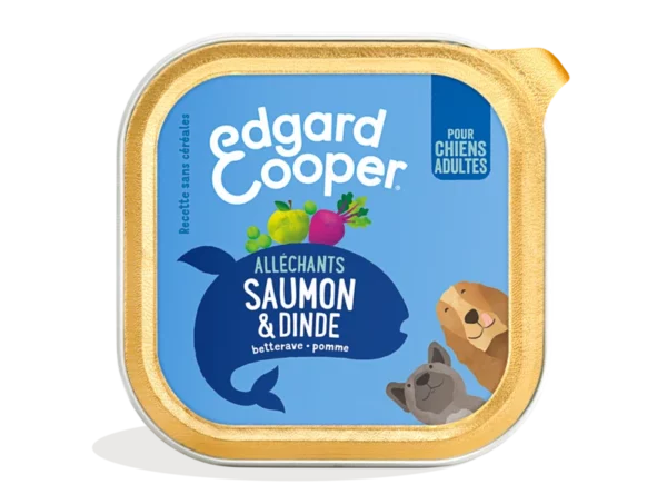 Edgard Cooper adult viande Saumon&Dinde 150gr