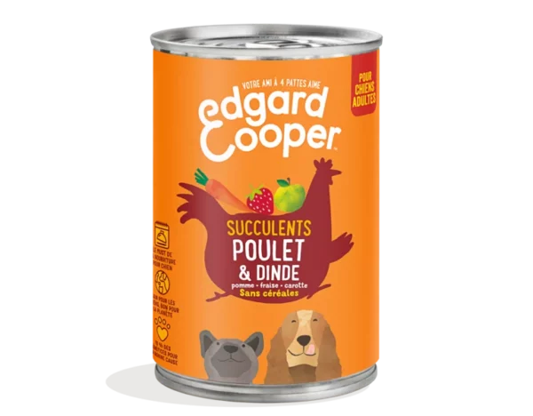 Edgard Cooper adult Viande Poulet&Dinde 400gr