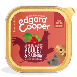 Edgard Cooper senior viande Poulet&Saumon 150gr