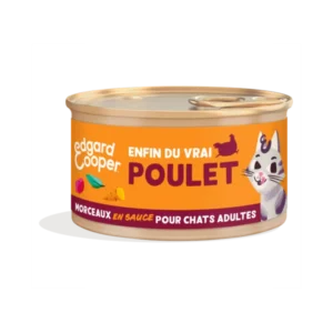 Edgard Cooper adult viande Poulet Morceaux en sauce 85gr