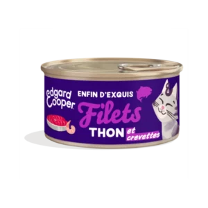 Edgard Cooper tous âges Thon et Crevettes – Filets 70gr