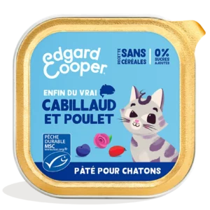 Edgard Cooper chaton Cabillaud&Poulet Pâté 85gr