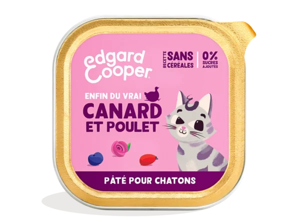 Edgard Cooper chaton Canard&Poulet Pâté 85gr