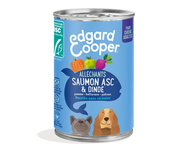 Edgard Cooper adult viande Saumon&Dinde 400gr