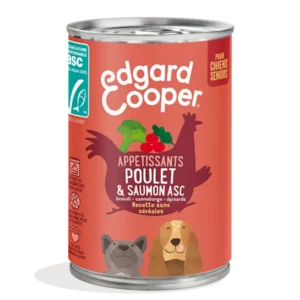 Edgard Cooper senior viande Poulet&Saumon 400gr